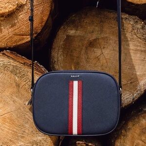 BALLY Sastrid Saffiano Leather Shoulder Bag